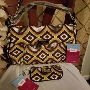 New! Gigi Hill Purse & Cosmetic Bag